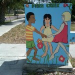 Artist: Ferncreek Elementary Students and art teacher, Mary Beth Perkins Location: Oregon Street & Ferncreek Avenue